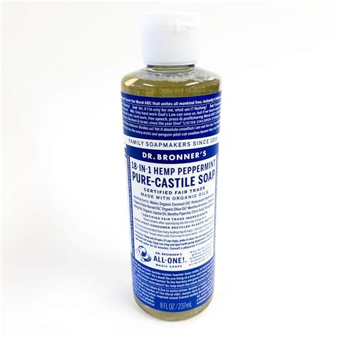 Dr Bronner S In Hemp Peppermint Pure Castile Soap Fl Oz