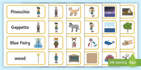 Pinocchio Word Cards L Enseignant A Fait Twinkl