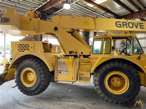 Grove Rt D Ton Down Cab Rough Terrain Crane For Sale Hoists