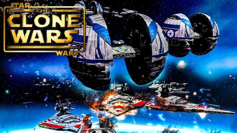 Star Wars The Clone Wars Massive Epic Space Battle Cinematic