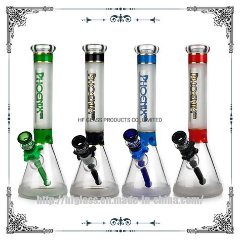 Wholesale Inches Phoenix Star Sandblasted Glass Beaker Hookah Mixed