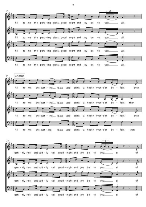 The Parting Glass Download Sheet Music Pdf File Sheet Music Sheet Music Pdf Print Sheet Music