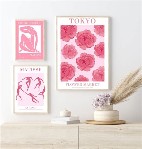 Flower Market Print Set Flower Market Poster Set Of 6 Flower Poster