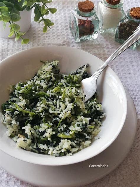 Arroz Basmati Con Espinacas Caceroladas