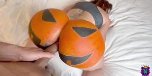 This Is How You Raw Anal Screw A Huge Ass Halloween Pumpkin Tnaflix