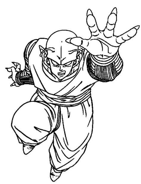 Coloriage Krilin Dragon Ball Z T L Charger Et Imprimer Gratuit Sur