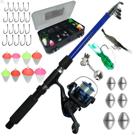 Kit De Pesca Completo Barato Vara Molinete Combo Maleta