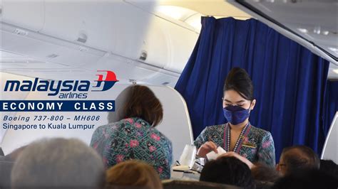 Malaysia Airlines Boeing 737 800 Economy Class Singapore Kuala