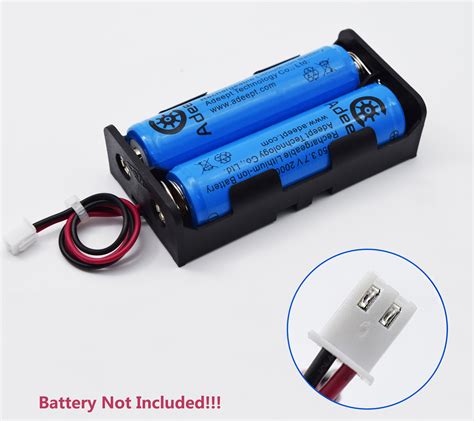 Adeept 2 Pcs 18650 Battery Holder With Wire And 254mm Jst Connector