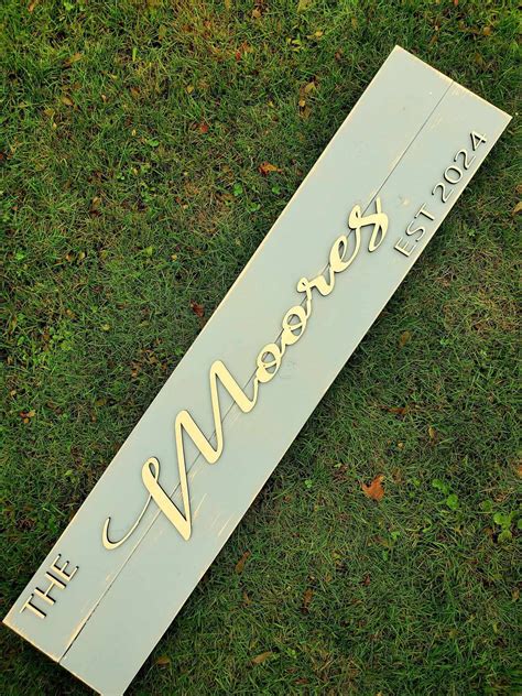 Family Name Sign Custom Wood Sign Personalized 3D Sign - Etsy