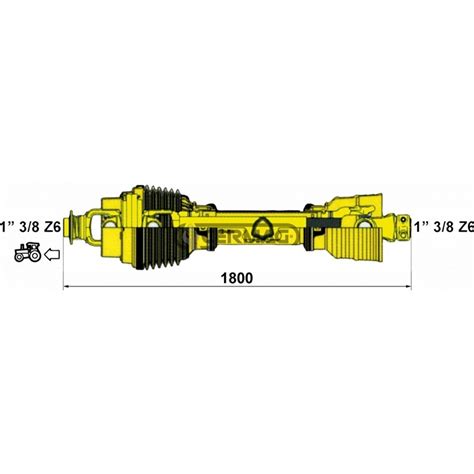 Giunto Cardanico Omocinetico Albero Cardanico Cat 6 X 1800