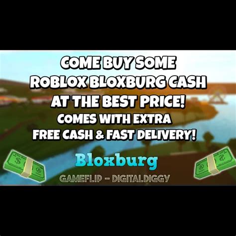 Currency 50k ROBLOX Bloxburg Cash Game Items Gameflip