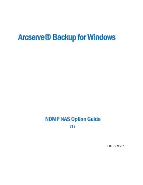 PDF Arcserve Backup for Windows Esta sección contiene los