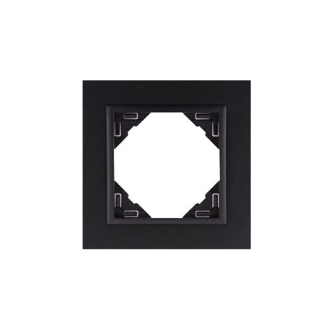 Espelho simples LOGUS90 preto mate/preto mate - Leds Iluminação