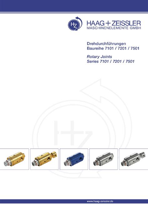 Neues Prospekt Haag Zeissler Drehdurchf Hrungen Haag Zeissler