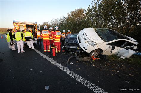 Grave accident dans lOise une femme évacuée en urgence absolue