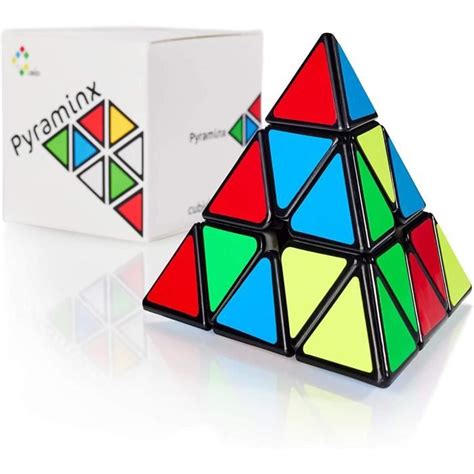 Cubidi Pyraminx Cube Triangle Magique Los Angeles Avec Autocollant