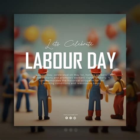 Premium Psd Psd Labor Day Greeting Card