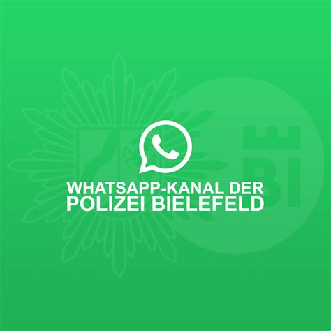 Immer Informiert WhatsApp Kanal Der Polizei Bielefeld Polizei NRW