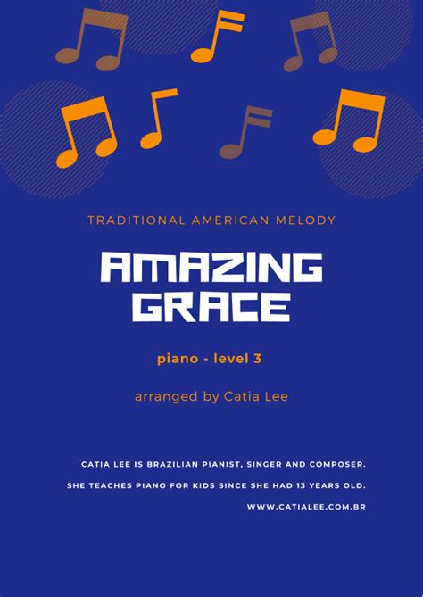 Amazing Grace Piano Solo Intermediate Arr Catia Lee By