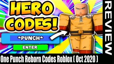 One Punch Reborn Codes Roblox Oct 2020 Must Watch Surprising Facts