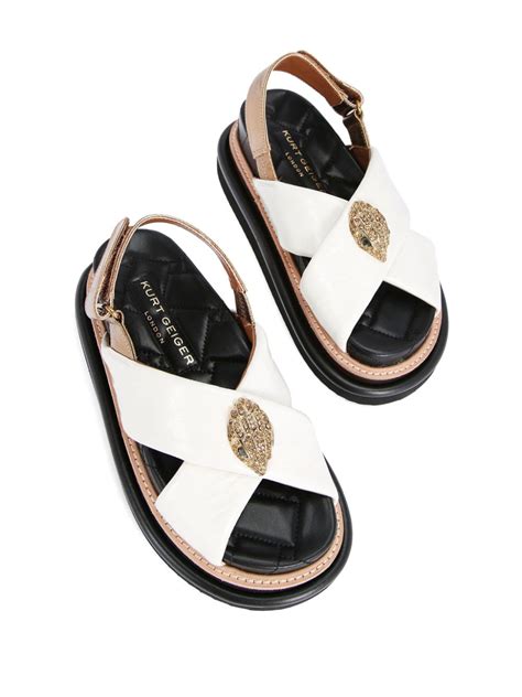 Kurt Geiger London Orson Leather Sandals White Farfetch