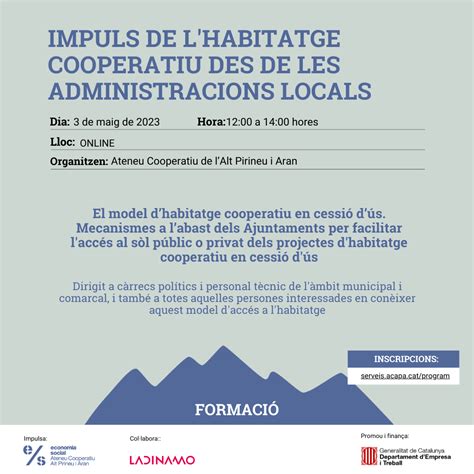 Impuls De Lhabitatge Cooperatiu Des De Les Administracions Locals