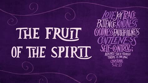 Self Control Fruit Of The Spirit