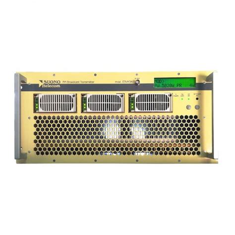 Suono Telecom ESVA5K FM Broadcast Transmitter 5 KW Mono Mpx Suono