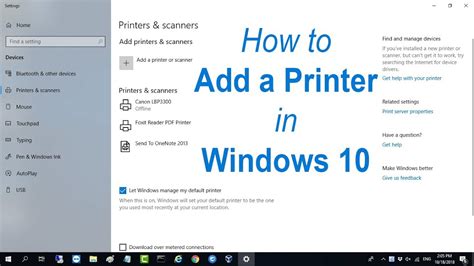 How To Add A Printer In Windows 10 NETVN YouTube