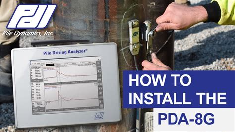 How To Install The Pile Driving Analyzer Pda G Youtube