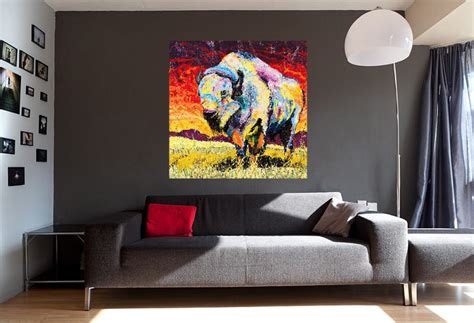 Native American Art White Buffalo Art Great Plains Buffalo - Etsy