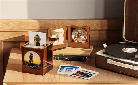 Amazon WINKINE Acrylic Polaroid Frame Photo Storage Box For