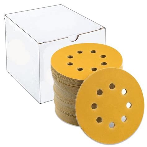 Lot De 100 Disques Abrasifs De 125 Mm Papier Abrasif 125 Mm Velcro