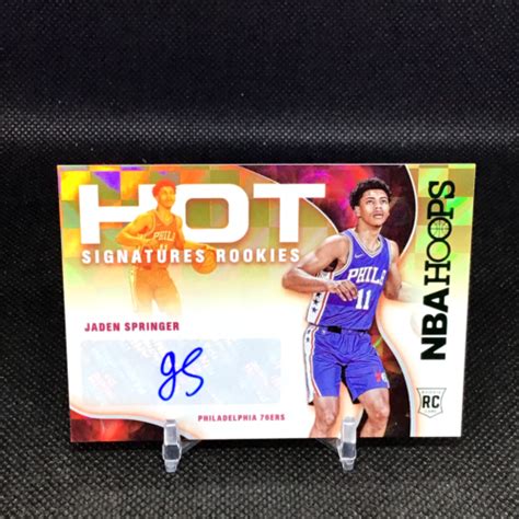 Jaden Springer Nba Hoops Hot Signatures Rookies Rc Auto Ers