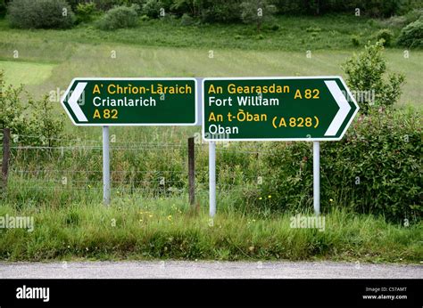 Gaelic Road Signs