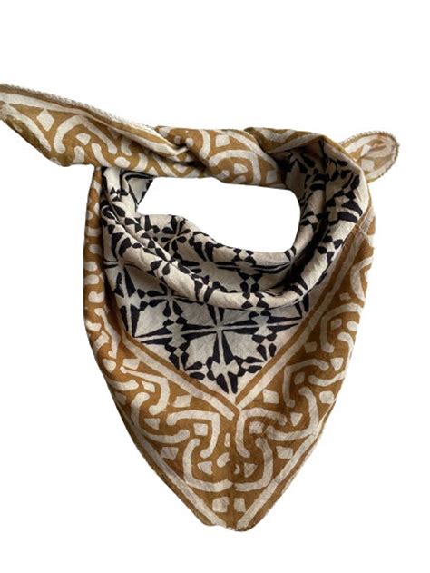 Organic Cotton Bandana Moselle Bandana Scarf Paisley Design Scarf