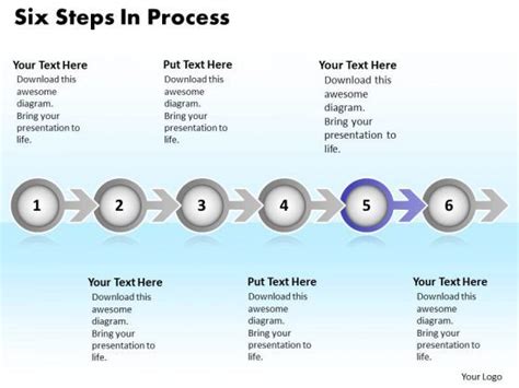 Ppt Continuous Way To Show 6 Steps Process Powerpoint Templates