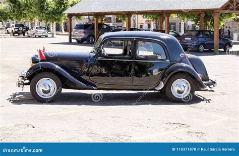 Classic Citroen Traction Avant Parked in the Province of Zamora, Spain. Editorial Stock Photo ...