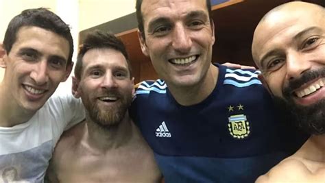 Scaloni Messi y Di María con Argentina en los Juegos Olímpicos 2024