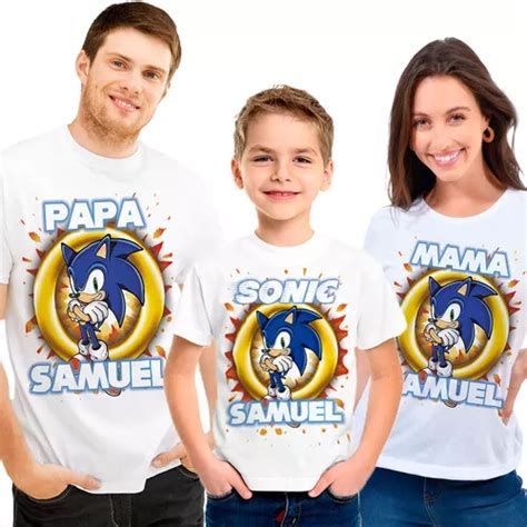 Kit Playeras Sonic Fiesta Cumplea Os Personalizadas V En Venta En