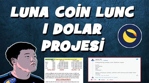 LUNA COİN LUNC ÖNEMLİ PROJE VE 1 DOLAR PROJESİ ACİL VİDEO luna lunc