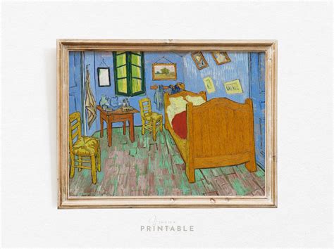 The Bedroom, Vincent Van Gogh, Printable Colorful Masterpiece ...