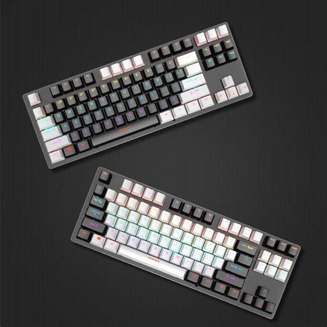 Leaven K White Black Tkl Keys Hot Swappable Wired Mechanical