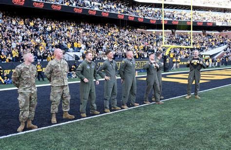 Iowa Air Guard Performs Flyover At Iowa Vs Purdue Football Matchup