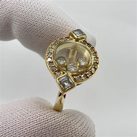 Chopard Rare Vintage Happy Diamonds 18k Yellow Gold D Gem