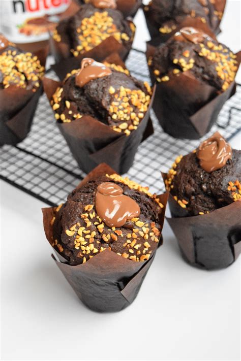 Muffins chocolat coeur nutella recette muffins américains