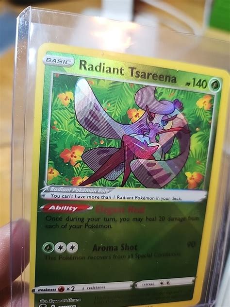 Pok Mon Radiant Tsareena Radiant Rare Holo Silver Tempest Ebay