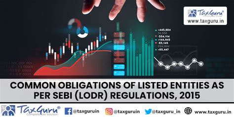 Common Obligations Of Listed Entities As Per Sebi Lodr Regulations 2015