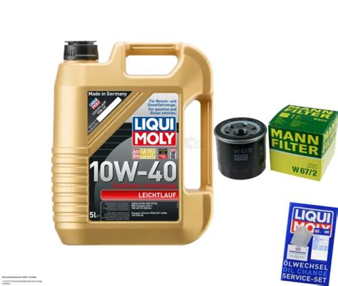 Inspektionskit Filter Liqui Moly L L W F R Suzuki Swift Iv Fz Nz